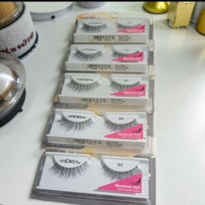 Andrea Strip Lashes #92 – Maximum Curl Multi-Layered – Bundle of 5 Packs